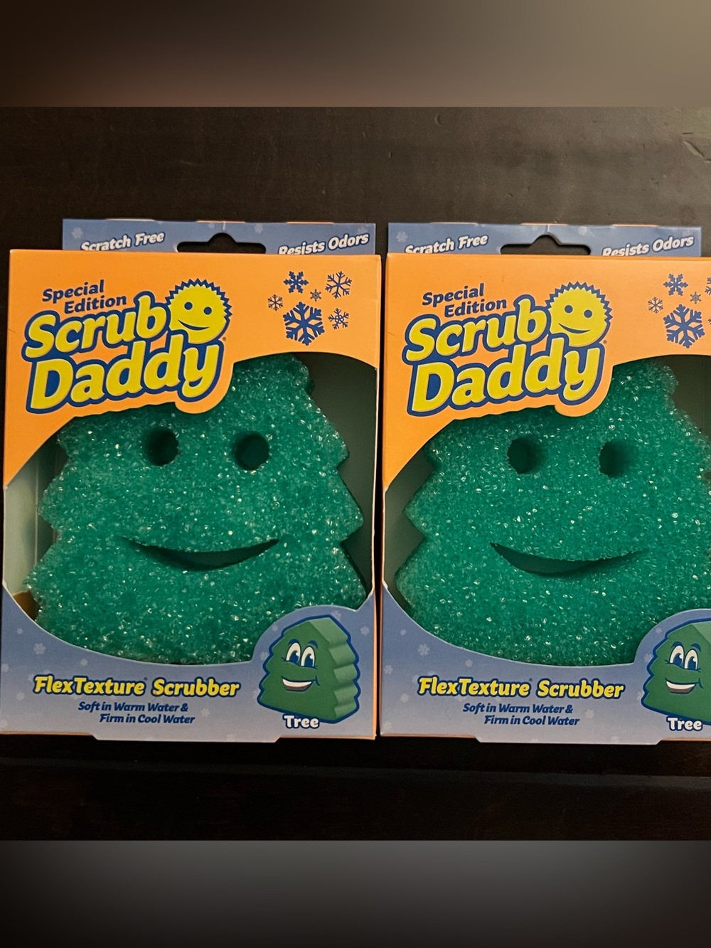 Lot of 2 Scrub Daddy Limited Edition Tree